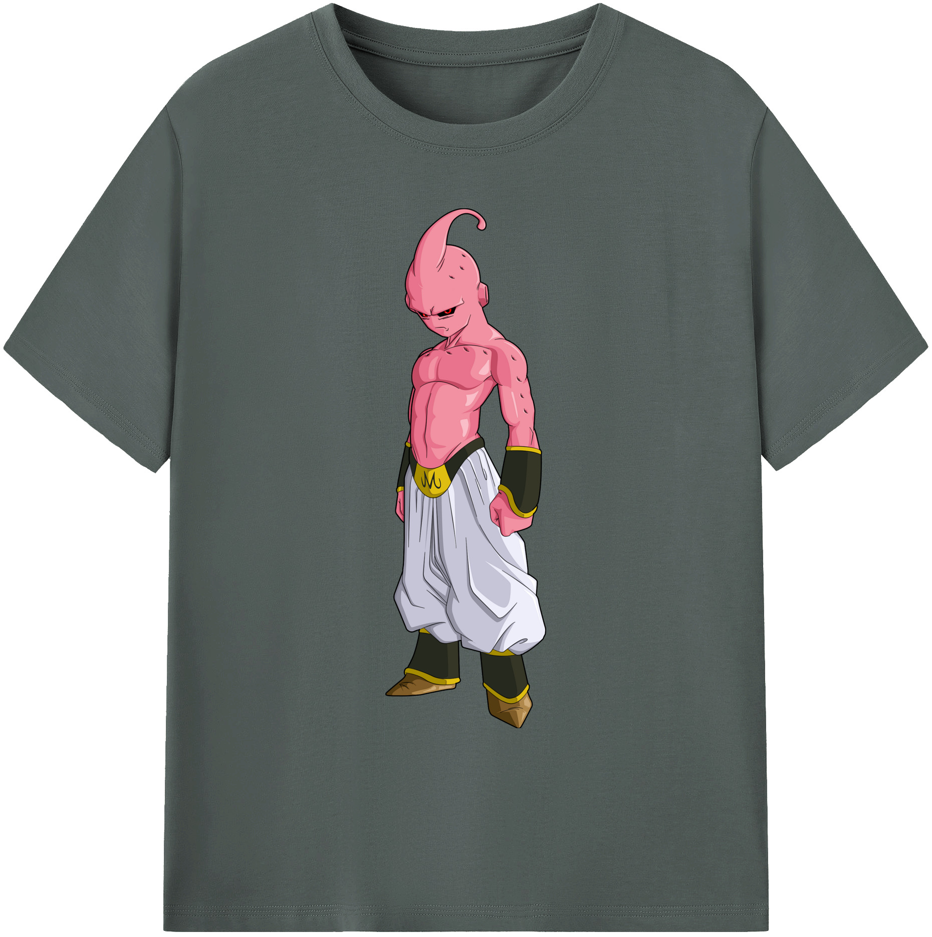 （画像用） ドラゴンボール 魔人ブウ DRAGON BALL Majin Buu 綿100％ メンズ半袖Tシャツ｜肌触りやわらか＆通気性